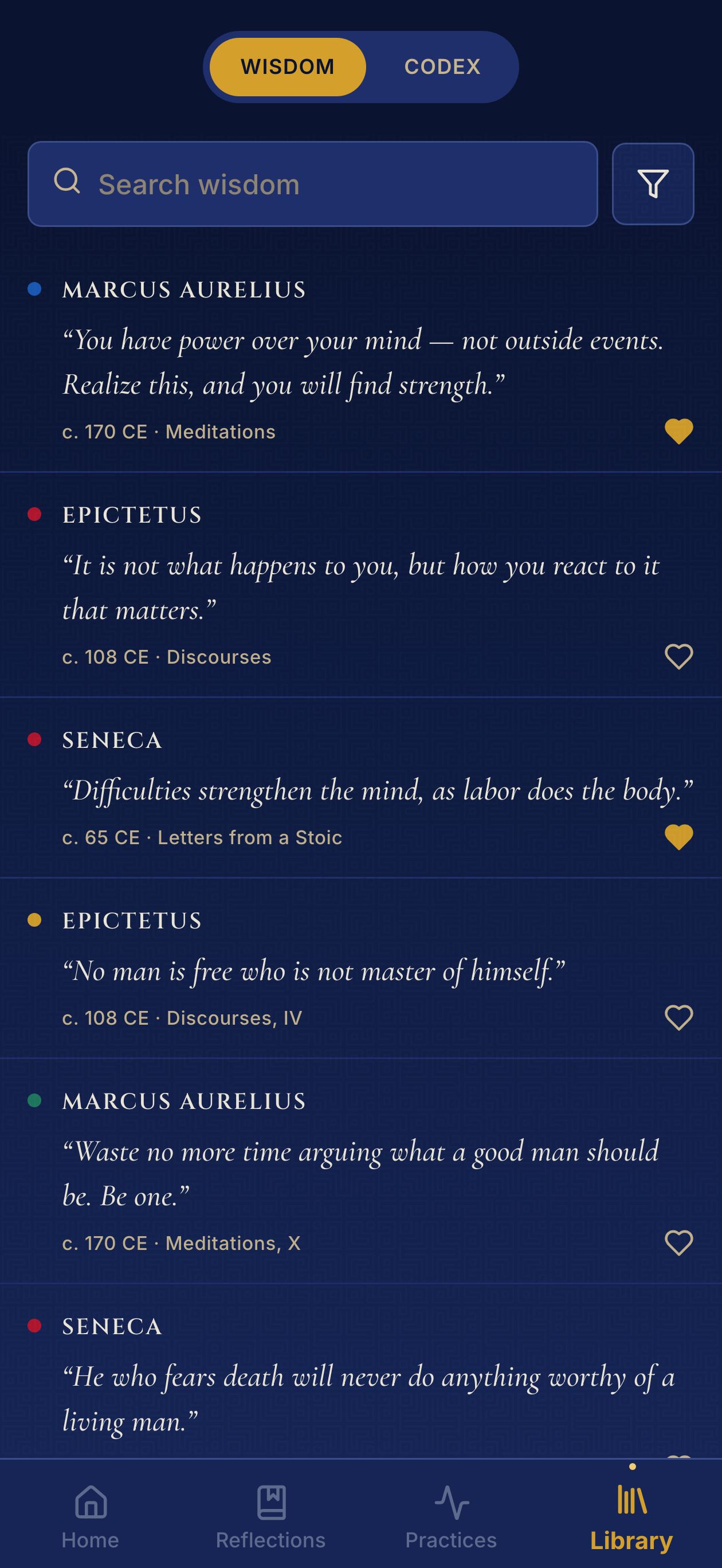 Library — Wisdom search